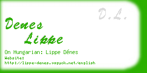 denes lippe business card